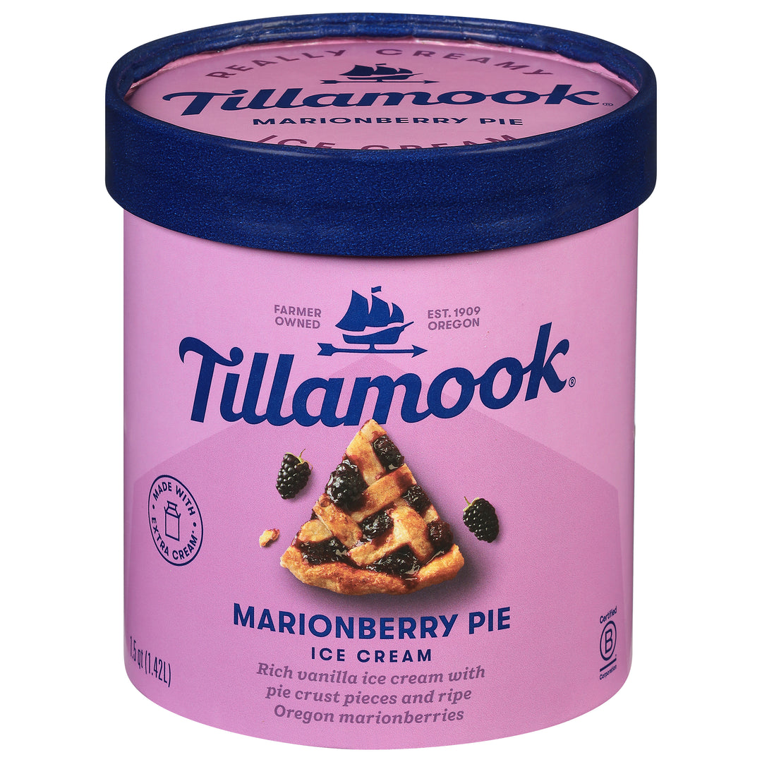 Tillamook Ice Cream Marionberry Pie 6/1.5 QT [UNFI #2711711] [ebt]
