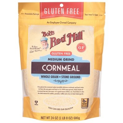 Bobs Red Mill Cornmeal Gluten Free Medium Grind 4/24 OZ [UNFI #2486504] [ebt]