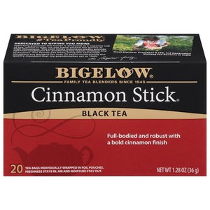 Bigelow Black Tea Cinnamon Stick Tea Bags 6/20 Bag [UNFI #0459040] [ebt]