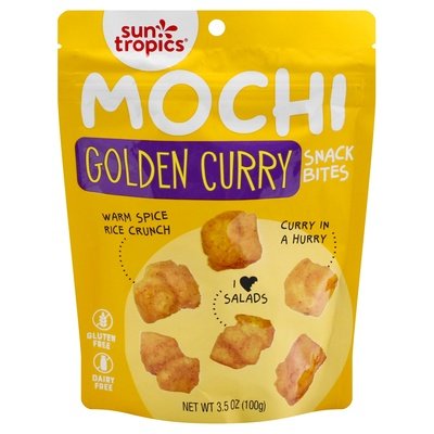 Sun Tropics Mochi Snack Bites Golden Curry 12/3.50 OZ [UNFI #2341048] [ebt]