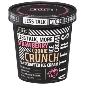 Afters Ice Cream Ice Cream Strawberry Cookie Crunch Handcrafted 8/16 FZ [UNFI #3015211] [ebt]