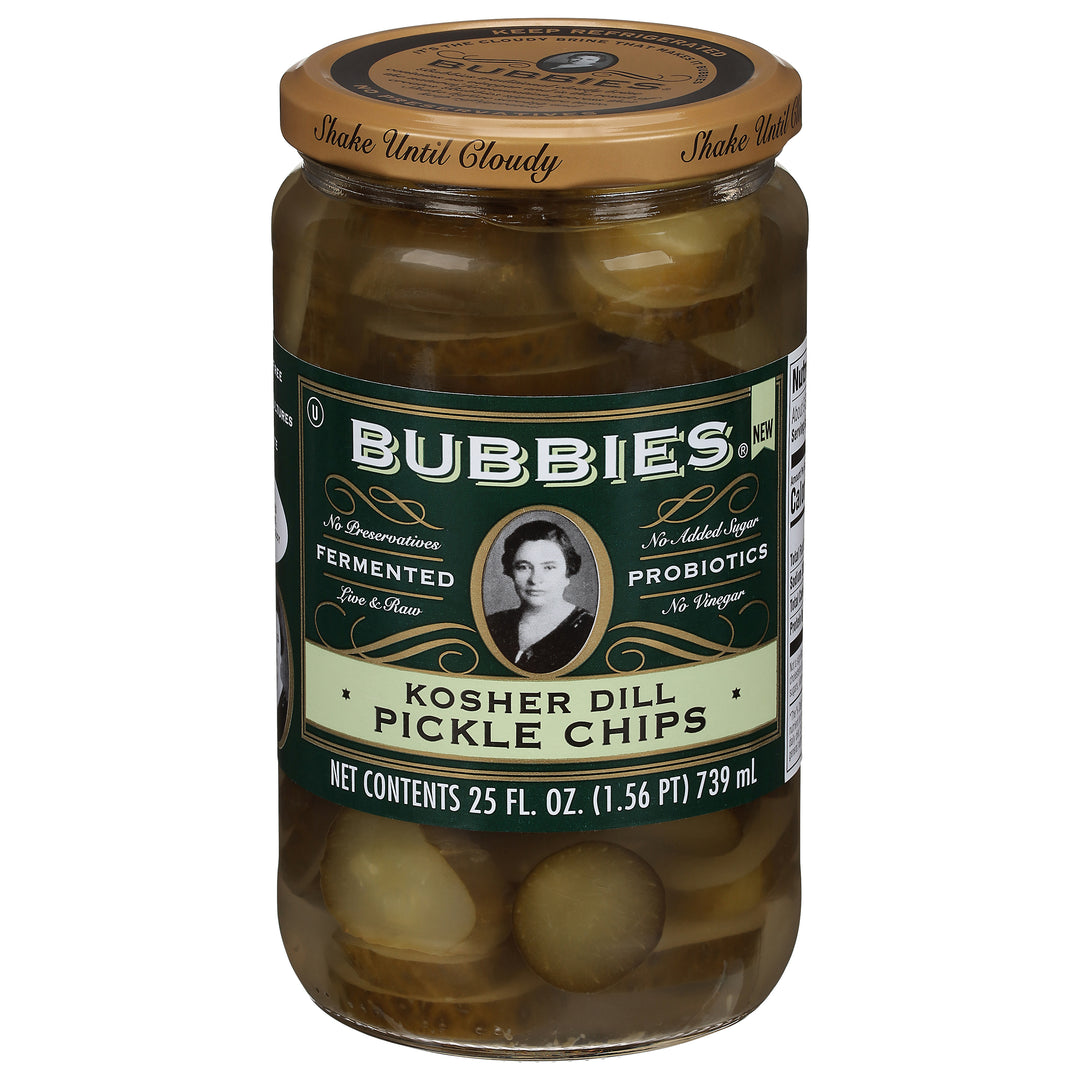 Bubbies Pickle Chips Kosher Dill 6/25 FZ [UNFI #3115979] [ebt]