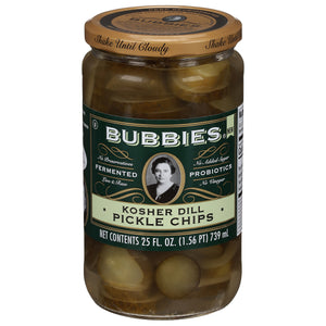 Bubbies Pickle Chips Kosher Dill 6/25 FZ [UNFI #3115979] [ebt]