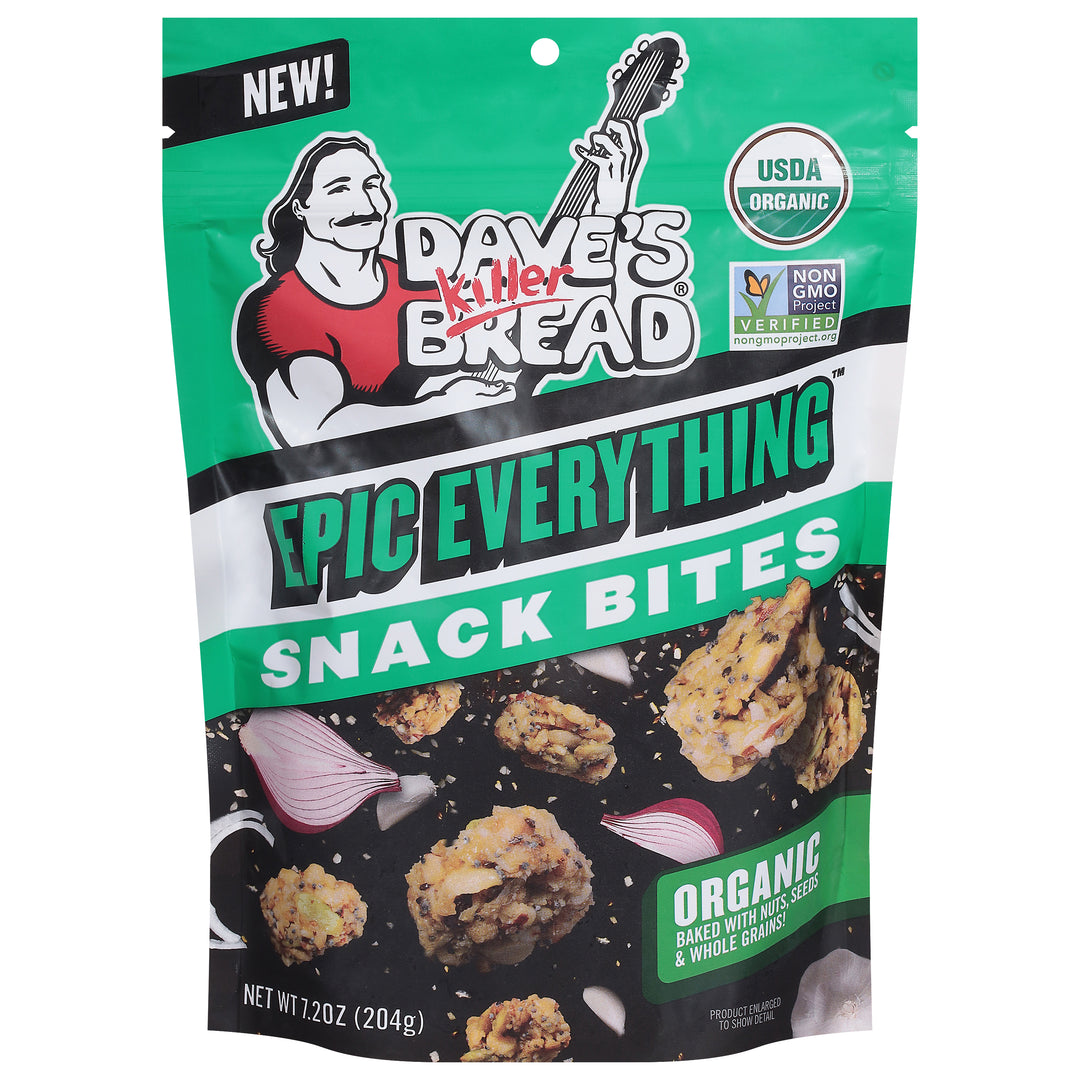 Daves Killer Bread Snack Bites Organic Epic Everything 6/7.2 OZ [UNFI #3104783] [ebt]