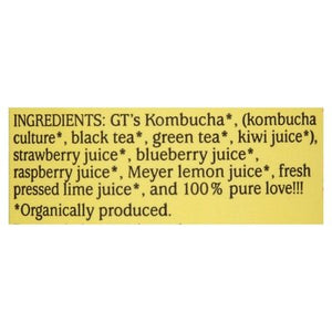 Gts Kombucha Raw Lemon Berry 12/16 OZ [UNFI #2701860] [ebt]