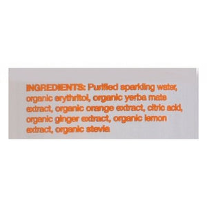 Clean Cause Yerba Mate Orange Ginger Sparkling 12/16 OZ [UNFI #2566602] [ebt] D