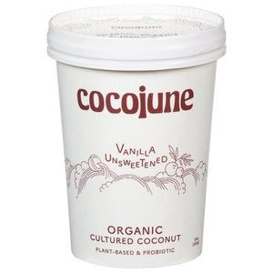 Cocojune Cultured Coconut Organic Vanilla Unsweetened 8/16 OZ [UNFI #2877314] [ebt]