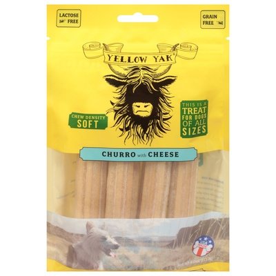 Yellow Yak Dog Treats Churro with Cheese 6/4 OZ [UNFI #2682623] T