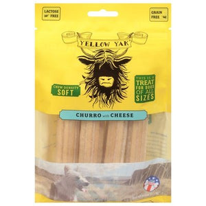 Yellow Yak Dog Treats Churro with Cheese 6/4 OZ [UNFI #2682623] T