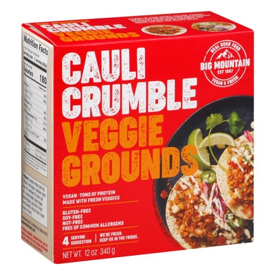 Big Mountain Foods Veggie Grounds Cauli Crumble 8/12 OZ [UNFI #2633386] [ebt]