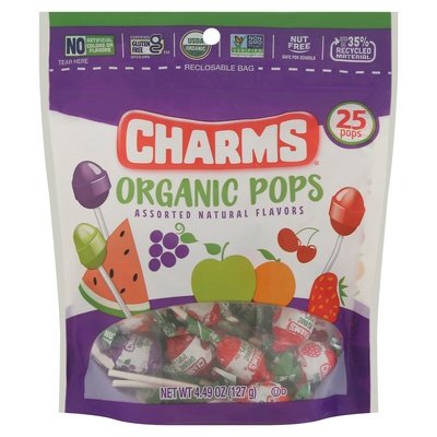 Charms Organic Pops Assorted 6/4.49 OZ [UNFI #2951945] [ebt]