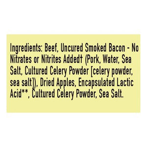 Epic Bar Uncured Bacon + Apple Beef 12/1.3 OZ [UNFI #2727212] [ebt]