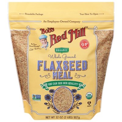 Bobs Red Mill Flaxseed Meal Organic Whole Ground 4/32 OZ [UNFI #2153146] [ebt]