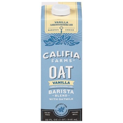 Califia Farms Barista Blend with Oatmilk Oat Vanilla 6/32 OZ [UNFI #2901247] [ebt]