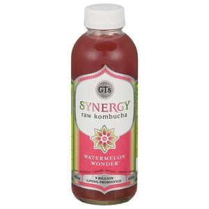 Gts Kombucha Raw Watermelon Wonder 12/16 OZ [UNFI #2226454] [ebt]