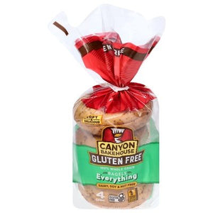 Canyon Bakehouse Bagels Gluten Free Everything 6/14 OZ [UNFI #1730563] [ebt]