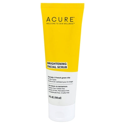 Acure Facial Scrub Brightening 1/4 FL [UNFI #1848605] T