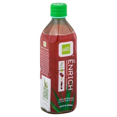 Alo Aloe Vera Pulp & Juice Pomegranate + Cranberry 12/16.9 OZ [UNFI #1002690] [ebt]