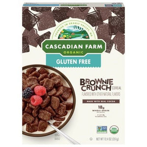 Cascadian Farm Cereal Gluten Free Organic Brownie Crunch 12/12.4 OZ [UNFI #2956670] [ebt]
