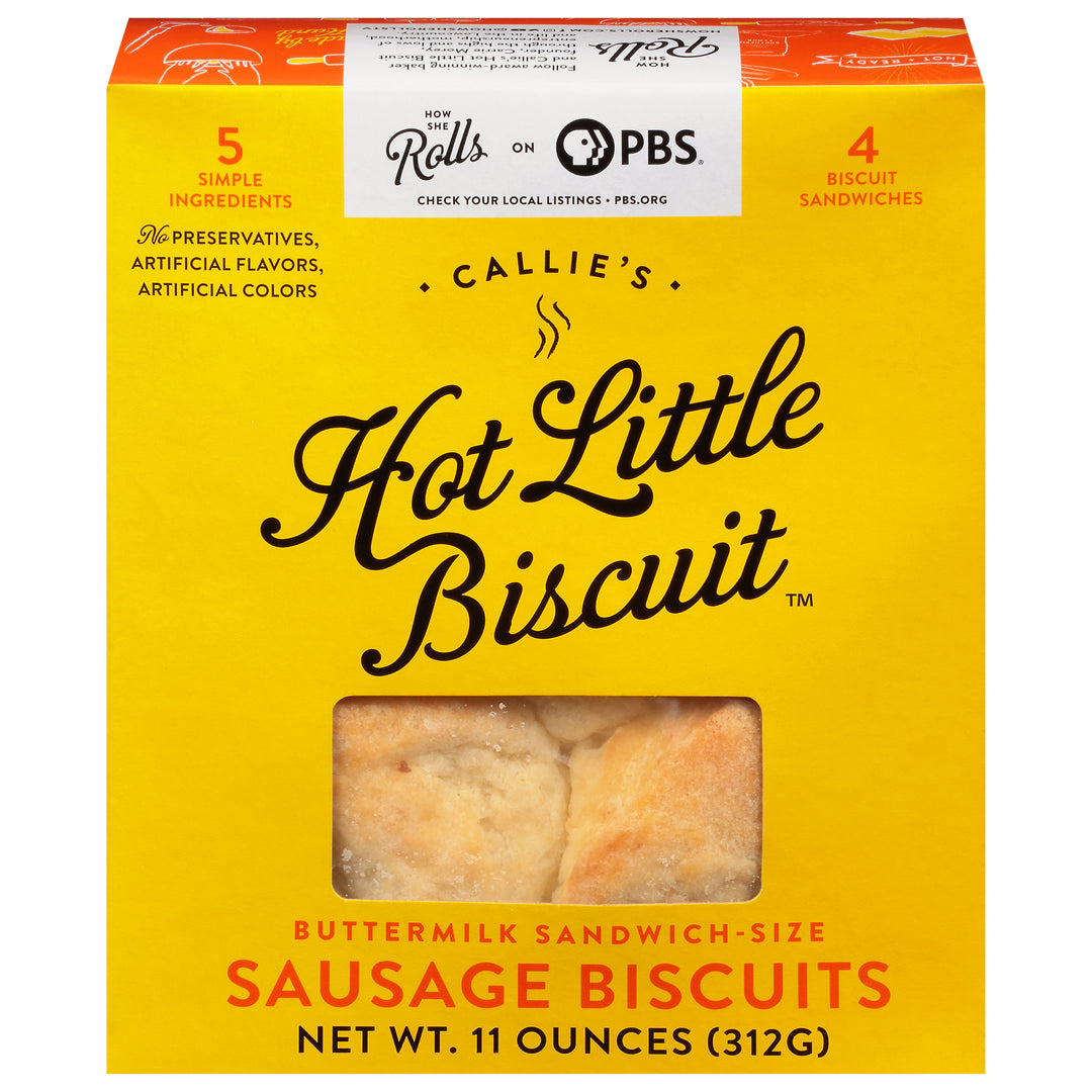 Callies Biscuit Biscuits Sausage 6/11 OZ [UNFI #2804177] [ebt]
