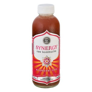 Gts Kombucha Raw Raspberry Chia 12/16 OZ [UNFI #2273423] [ebt]