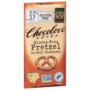 Chocolove Pretzel in Milk Chocolate Gluten-Free 33% Cocoa 12/2.9 OZ [UNFI #1168293] [ebt]