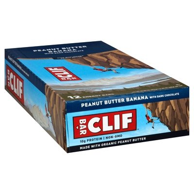 Clif Bar Energy Bar Peanut Butter Banana with Dark Chocolate 12/2.4 OZ [UNFI #2011591] [ebt]