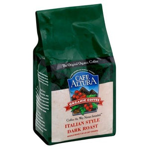 Cafe Altura Coffee Organic Whole Bean Italian Style Dark Roast 6/1.25 Lb [UNFI #0301838] [ebt]