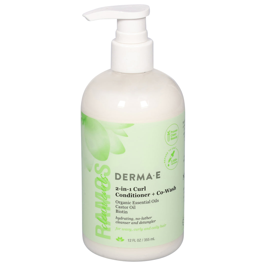 Derma E Conditioner + Co-Wash 2-In-1 Curl 1/12 FZ [UNFI #3025798] T