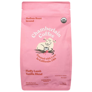 Chamberlain Coffee Coffee Fluffy Lamb Vanilla Blend Medium Roast Ground 6/10 OZ [UNFI #3166410] [ebt]