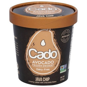 Cado Desserts Avocado Frozen Dessert Dairy-Free Java Chip 8/1 PINT [UNFI #2383230] [ebt]