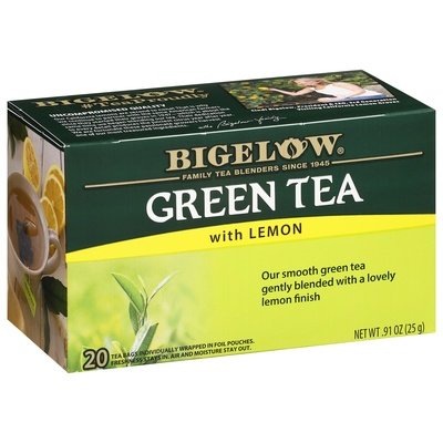 Bigelow Green Tea With Lemon Tea Bags 6/20 Bag [UNFI #0725457] [ebt]
