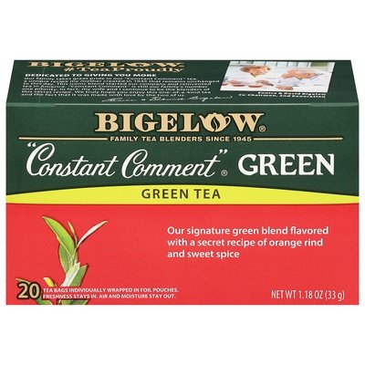 Bigelow Green Tea Constant Comment Tea Bags 6/20 Bag [UNFI #0776013] [ebt]