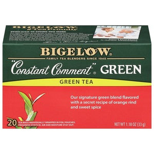 Bigelow Green Tea Constant Comment Tea Bags 6/20 Bag [UNFI #0776013] [ebt]