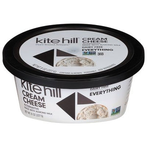 Kite Hill Cream Cheese Alternative Dairy Free Everything 6/8 OZ [UNFI #2352557] [ebt]