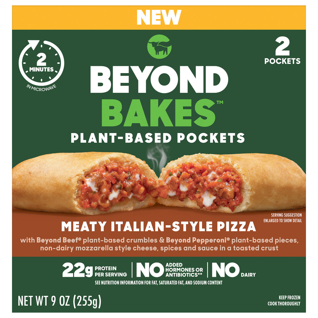 Beyond Meat Pockets Plant-Based Meaty Italian-Style Pizza 8/9 OZ [UNFI #3117017] [ebt]