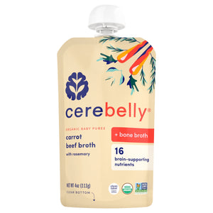 Cerebelly Baby Puree Organic Carrot Beef Broth 6/4 OZ [UNFI #2786689] [ebt]