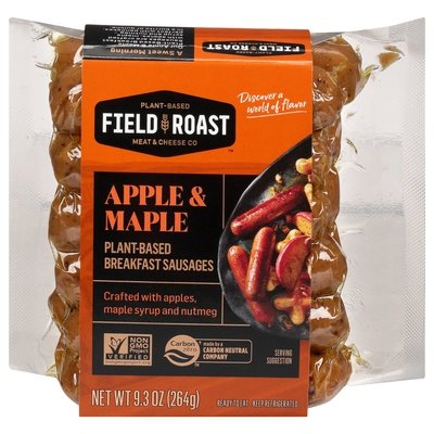 Field Roast Breakfast Sausage Apple & Maple Plant-Based 12/9.3 OZ [UNFI #1538297] [ebt]