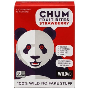 Chum Fruit Bites Fruit Bites Strawberry 12/2.8 OZ [UNFI #2847606] [ebt]