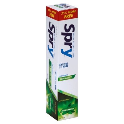 Spry Toothpaste Anti-Cavity Spearmint 5 OZ [UNFI #2042653] T