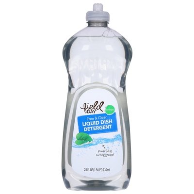 Field Day Dish Detergent Free & Clear Liquid 12/25 OZ [UNFI #1824374] T