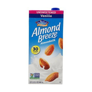 Almond Breeze Almondmilk Unsweetened Vanilla 6/64 OZ [UNFI #0686600] [ebt]