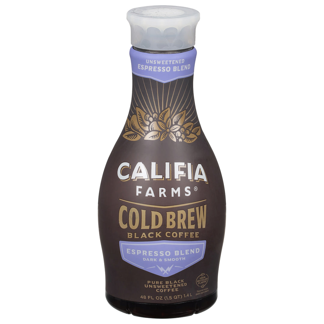 Califia Farms Coffee Black Cold Brew Espresso Blend 6/48 FZ [UNFI #3140993] [ebt]