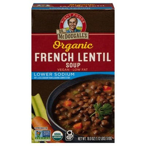 Dr Mcdougalls Soup Organic French Lentil 6/17.6 OZ [UNFI #1136274] [ebt]