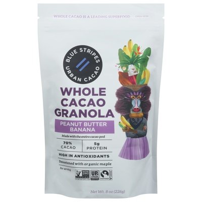 Blue Stripes Granola Peanut Butter Banana Whole Cacao 6/8 OZ [UNFI #2836799] [ebt]