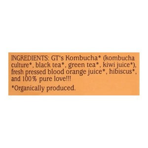 Gts Kombucha Raw Blood Orange 12/16 OZ [UNFI #2840965] [ebt]