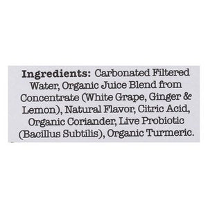 Culture Pop Soda Probiotic Soda Ginger Lemon & Turmeric 6/4/12 OZ [UNFI #2706679] [ebt] D