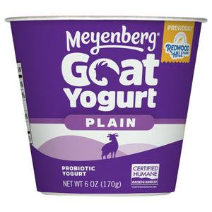 Meyenberg Goat Yogurt Probiotic Plain 12/6 OZ [UNFI #3135704] [ebt]
