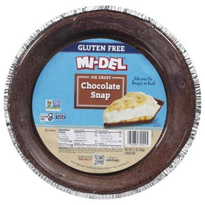 Mi-Del Pie Crust Chocolate Snap Gluten Free 12/7.1 OZ [UNFI #1518265] [ebt]
