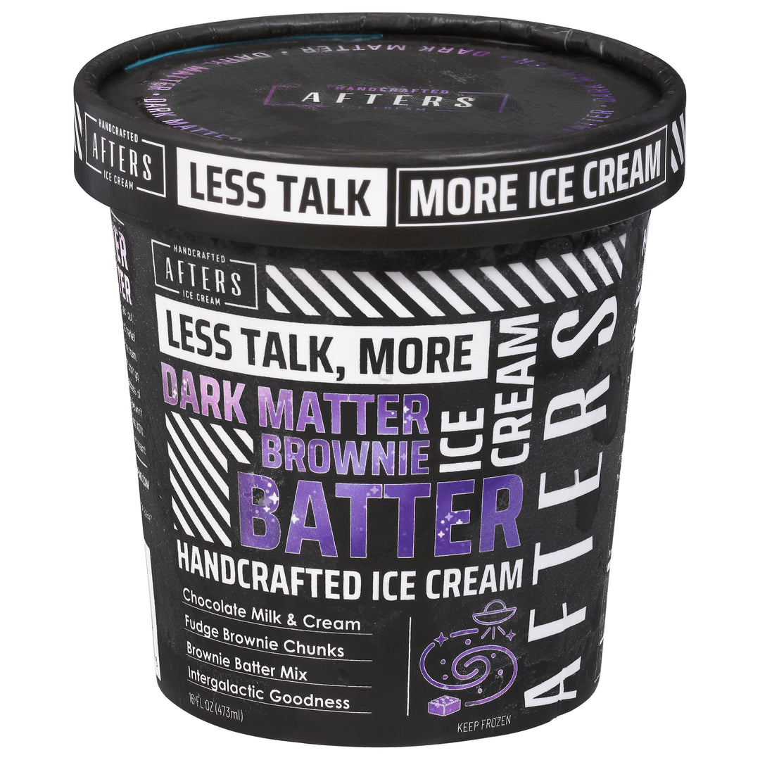 Afters Ice Cream Ice Cream Handcrafted Dark Matter Brownie Batter 8/16 FZ [UNFI #3015229] [ebt]